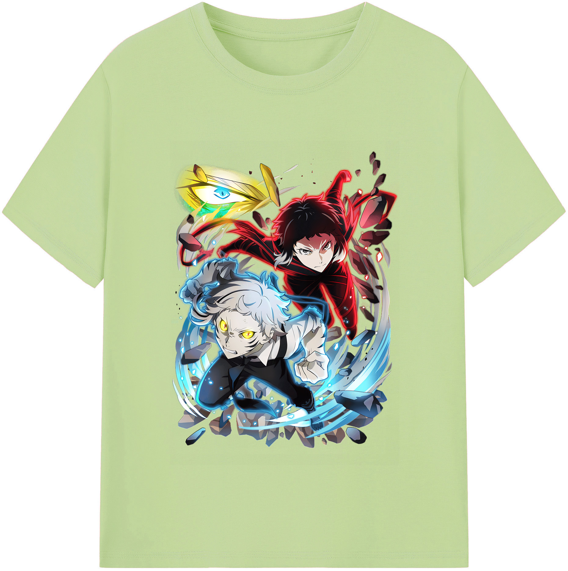 （画像用） 文豪ストレイドッグス Bungo Stray Dogs 綿100％半袖Tシャツ（フロントプリント）